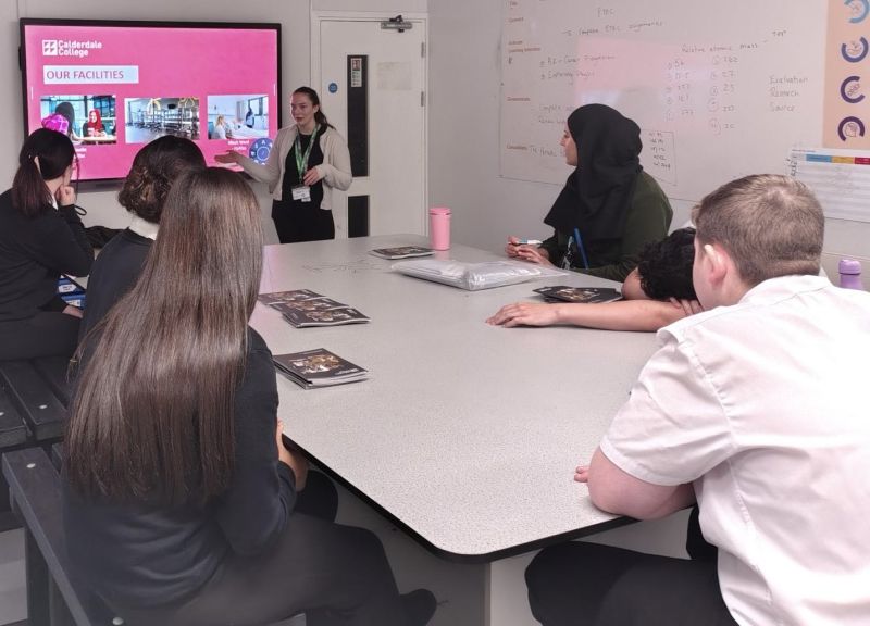 Image for the Tweet beginning: Key Stage 4 pupils taking